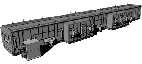 Internal Combustion Curing Oven