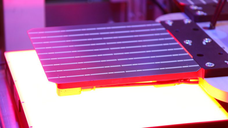 Laser cutting half cell