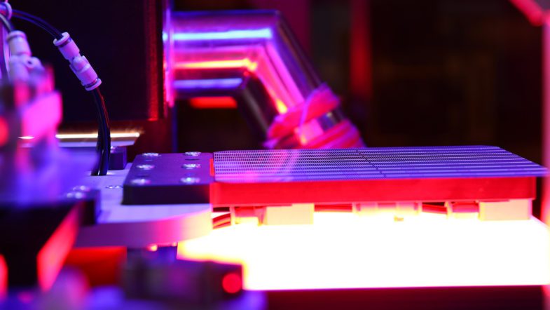 Laser cutting half cell