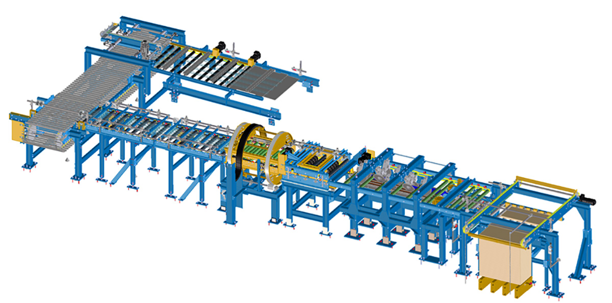 Roof panel plant layout